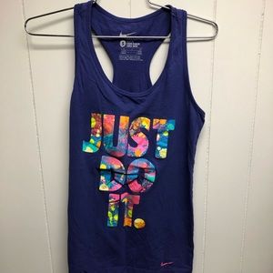 Nike women’s running tank “just do it” sz small
